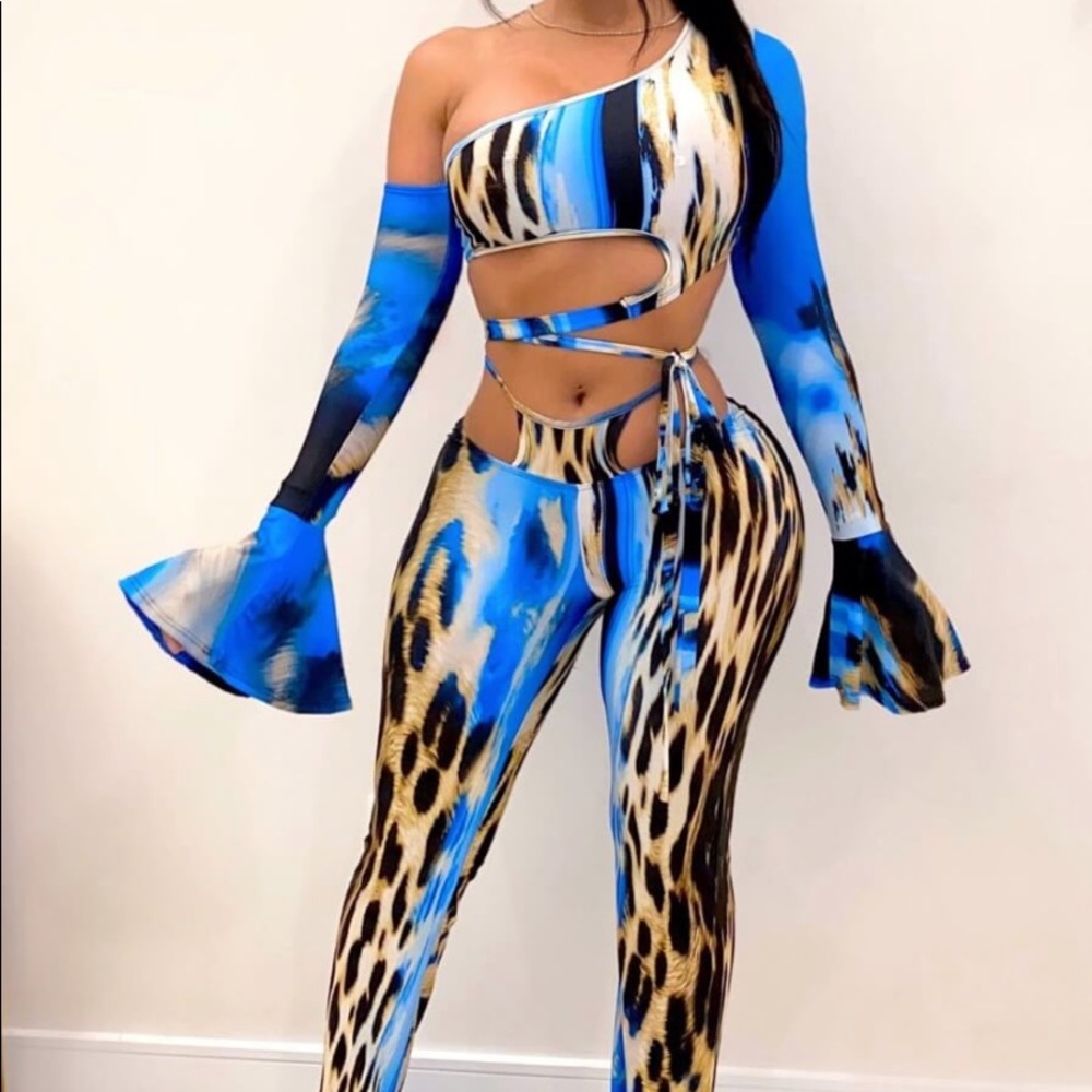 Two piece leopard outfit